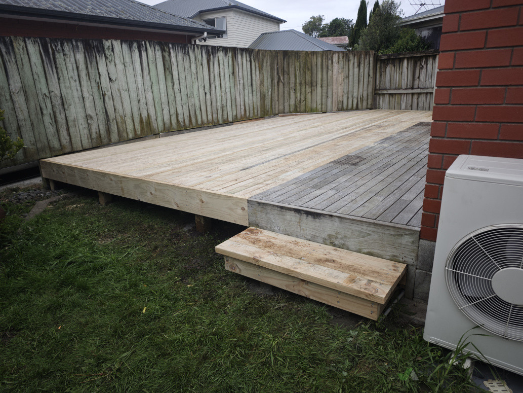 Extension of existing deck