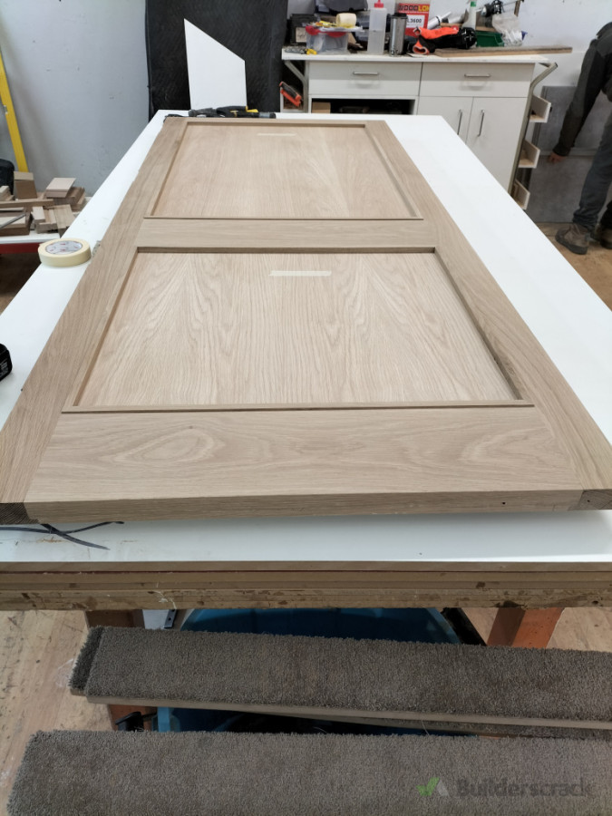 Custom made door with traditional joinery,  no screw or nail