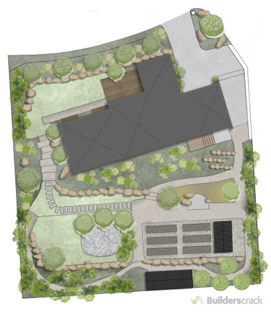 Concept plan showing multiple zones.