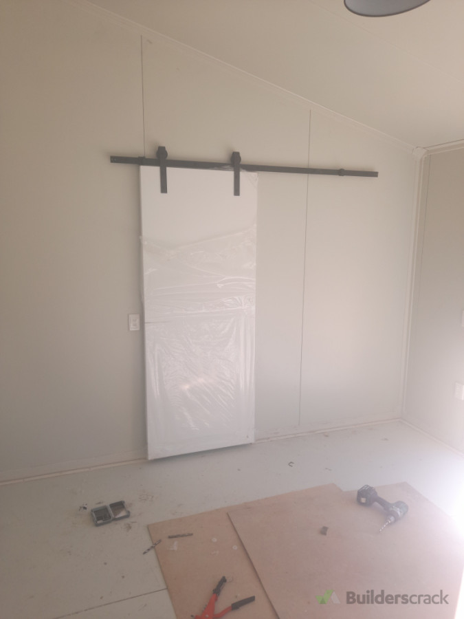 Barn style sliding door fitted for an ensuite