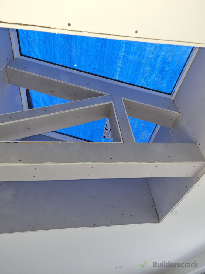 Boxed out truss on a dual window