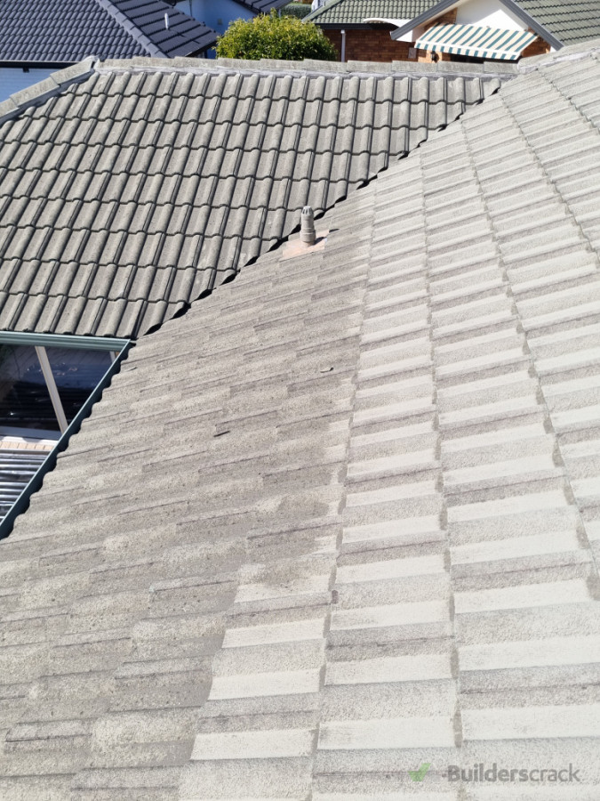 Cleaning without a pressure washer( NB!! Never pressure wash Concrete tile)
