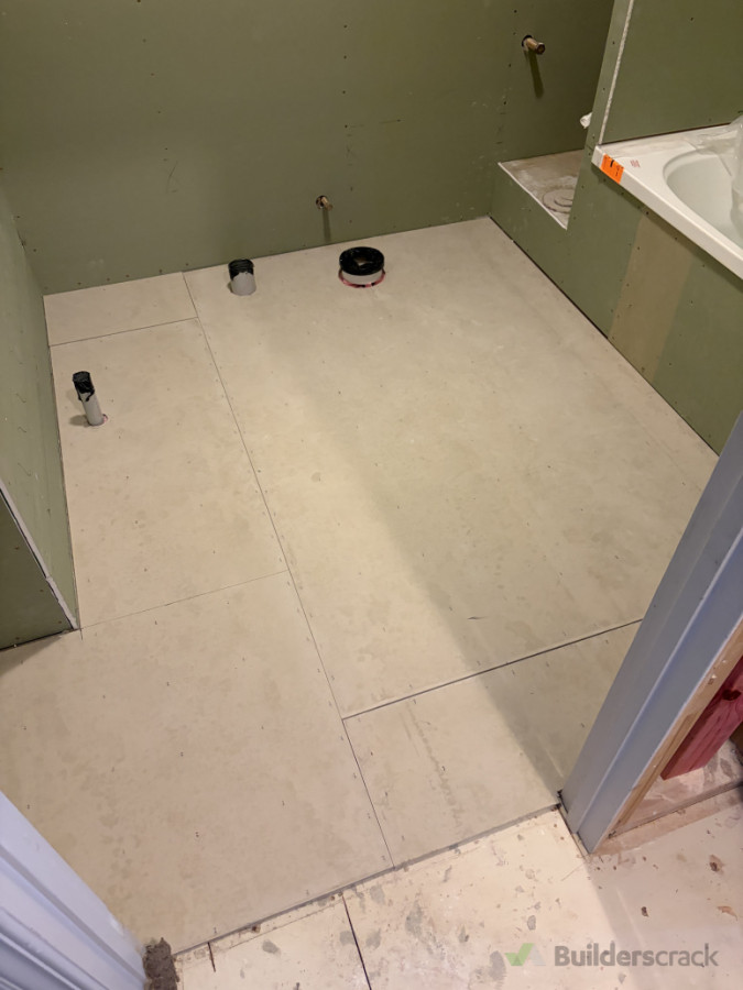 Tile underlay down