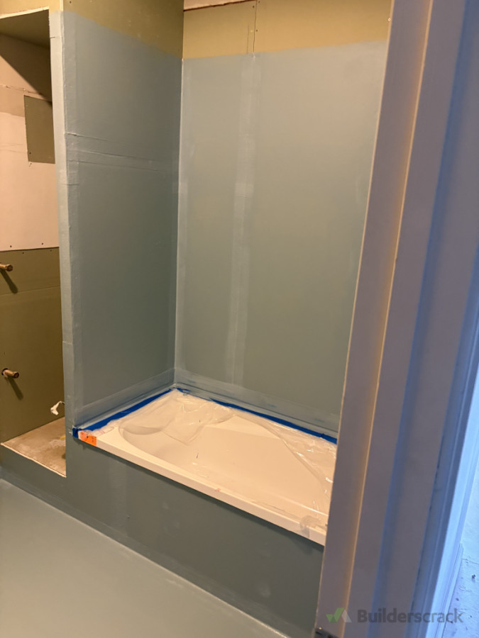 Waterproofing shower