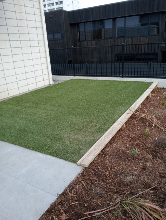 Astro terf and garden.