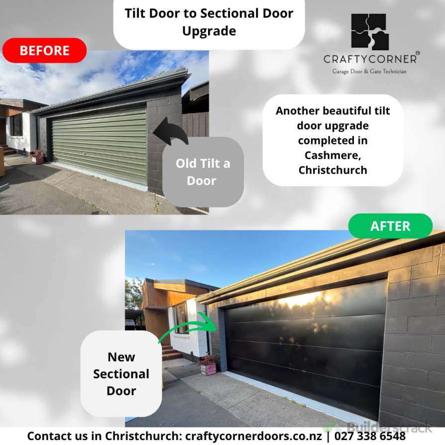 Tilt door upgrade completed in Cashmere, Christchurch
