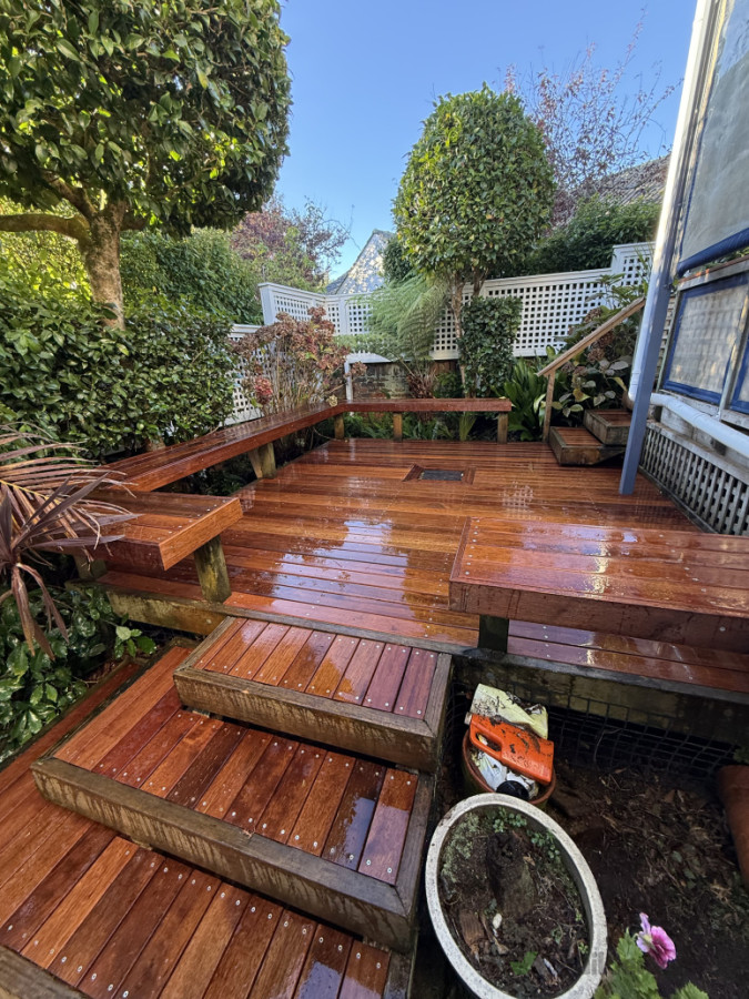Recladding an existing deck