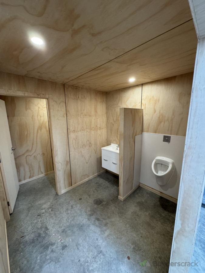 Commercial bathroom build