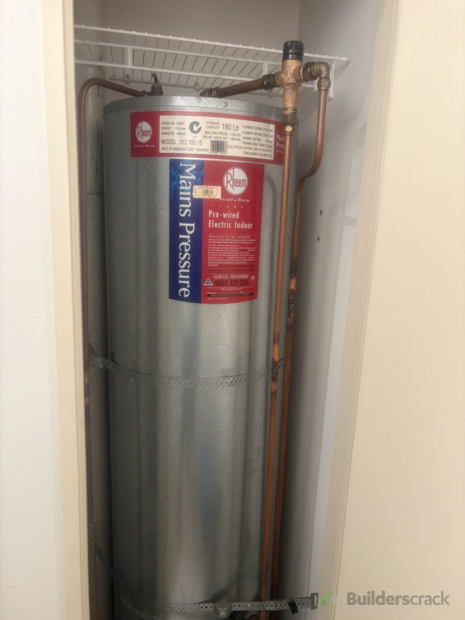 New hot water cylinder