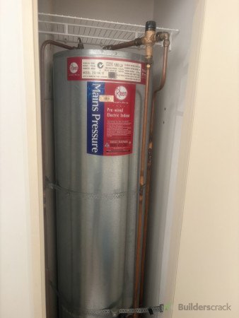 New hot water cylinder