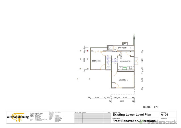 Exist Lower Level Plan