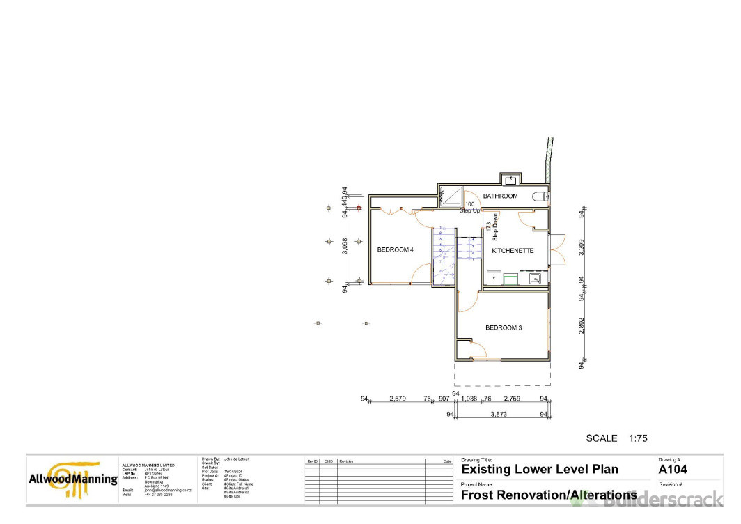 Exist Lower Level Plan
