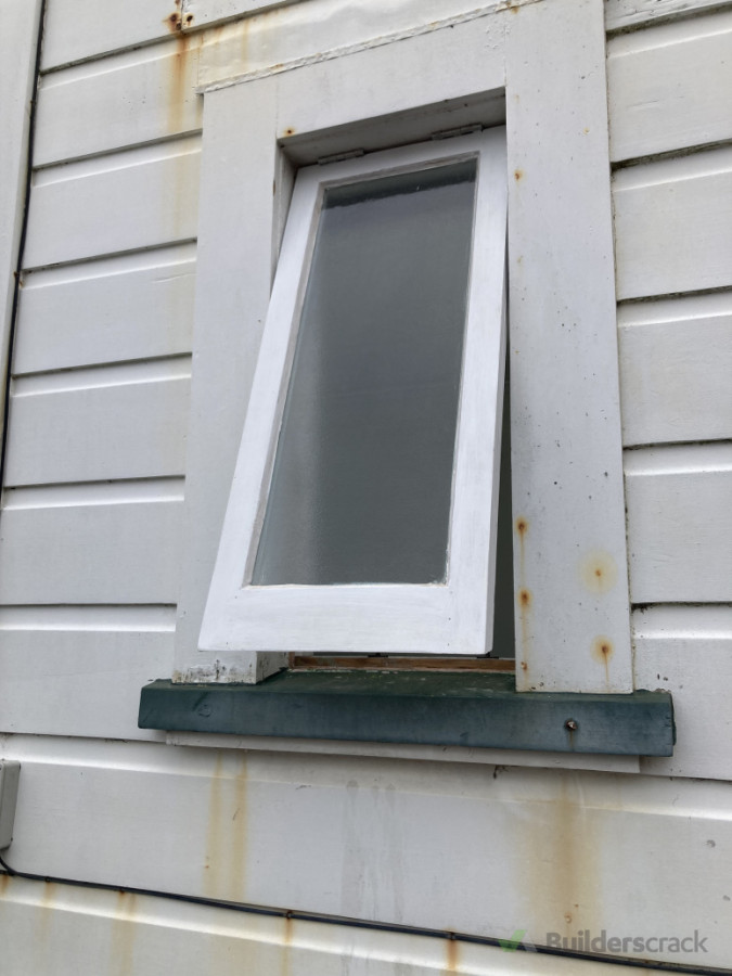 Exterior view of new replacement sash