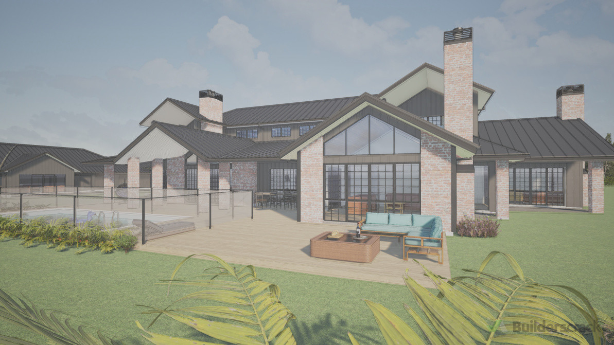 Rural new-build, 3D render