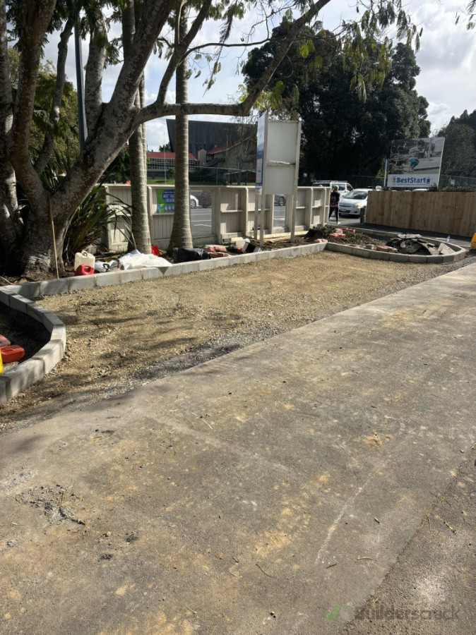 Kerbing and asphalt preparation
