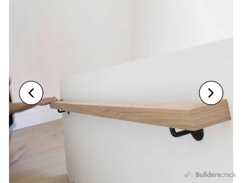 Handmade handrail in renovation project