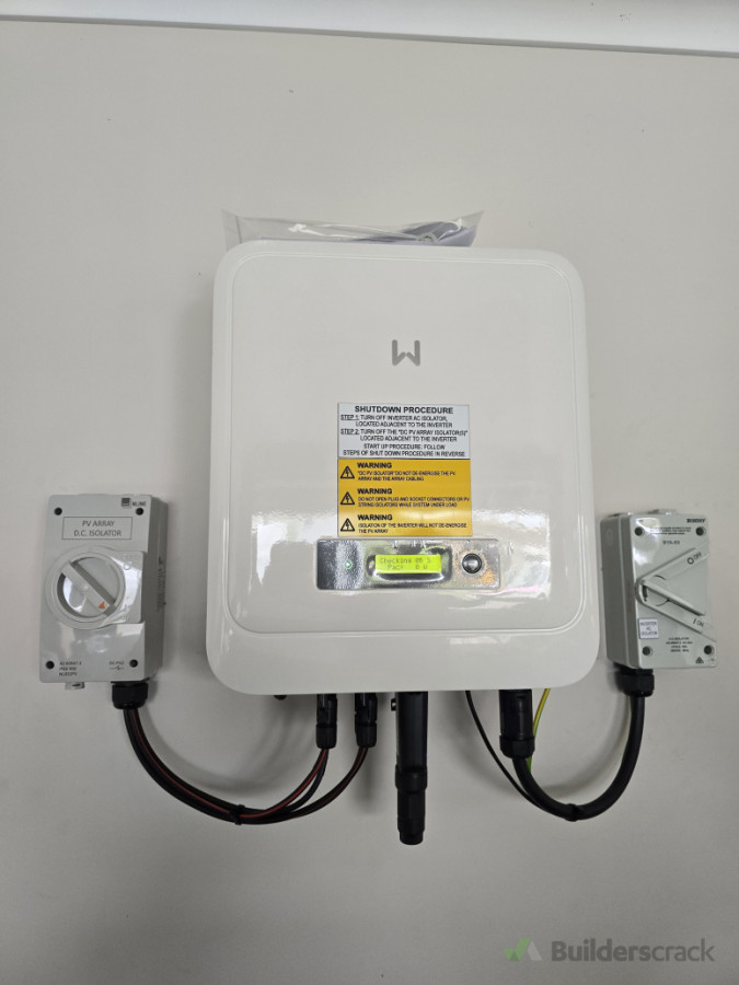 Solar inverter installed