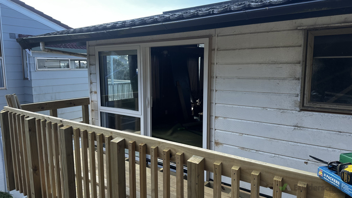 New deck and ranch slider