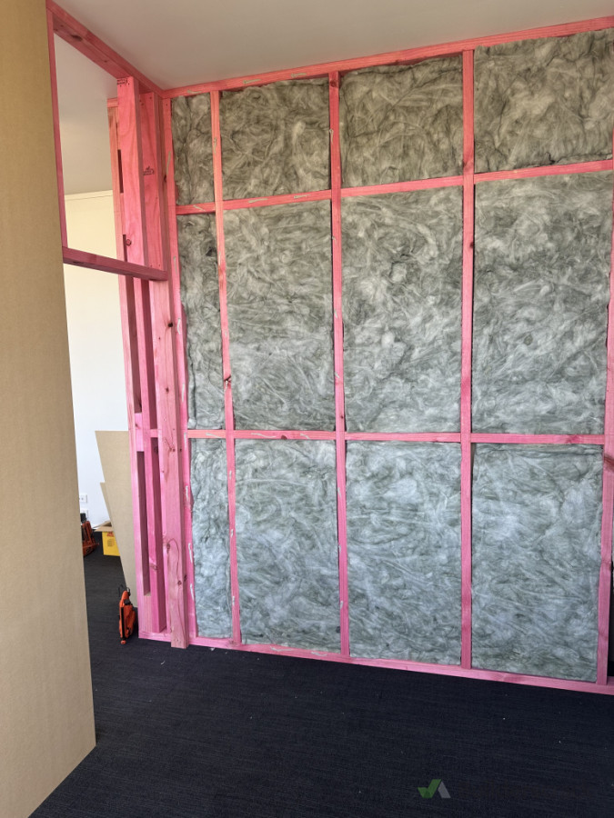 Small office for out with acoustic insulation