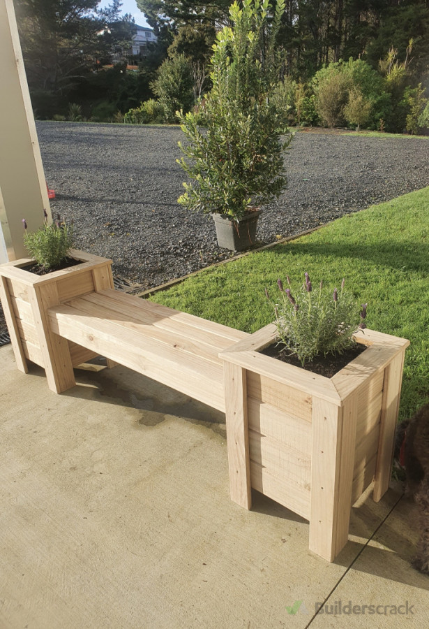 Planter box bench seats