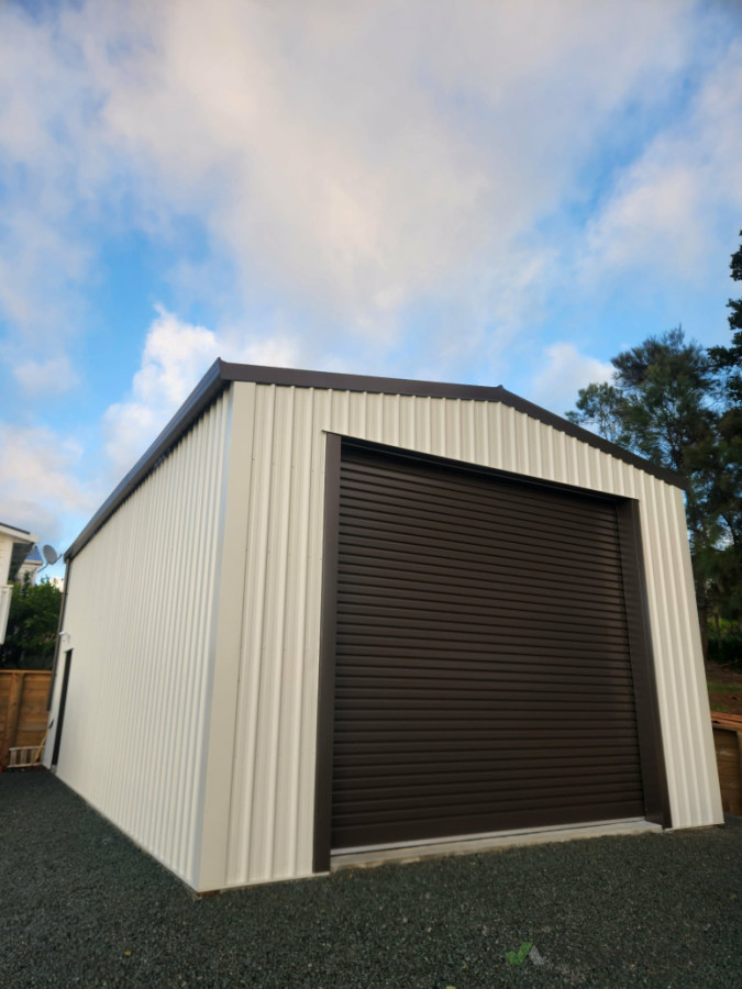 Colour steel pole shed