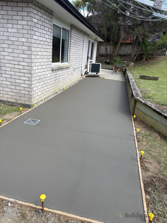 Concrete patio