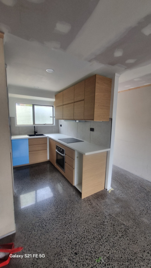 IKEA Kitchen installed.