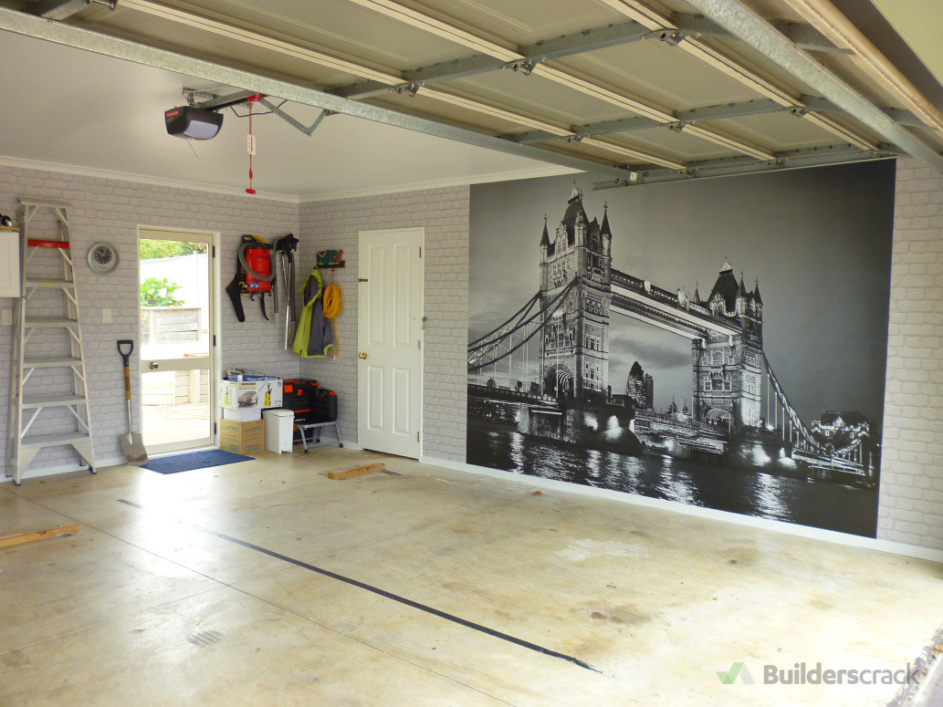 Mural in a garage