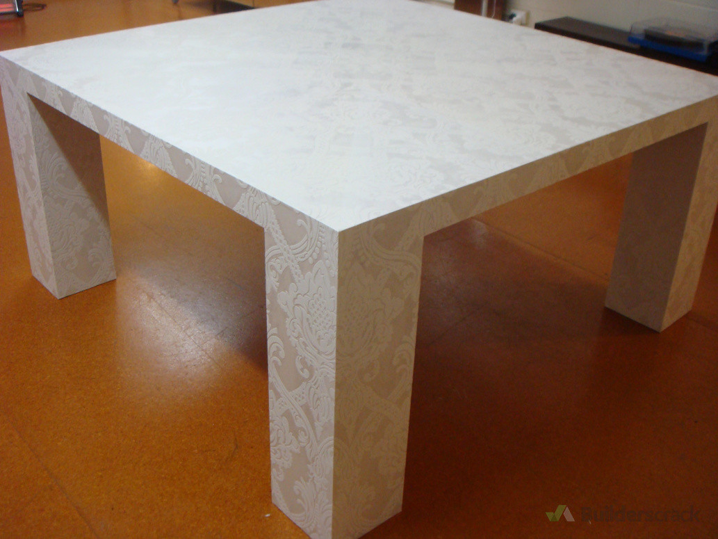 A table for an artist. Had to match around the legs as well!