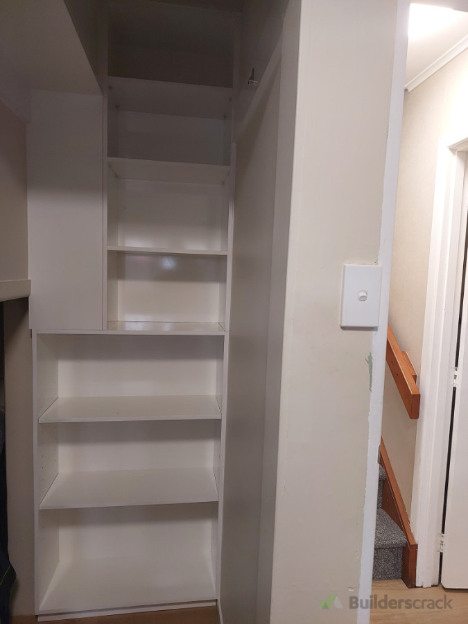 Cabinetry inside wardrobe