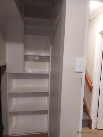 Cabinetry inside wardrobe