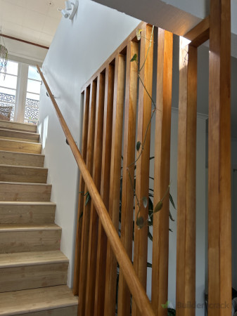 New timber screen to frame stair opening to ground floor