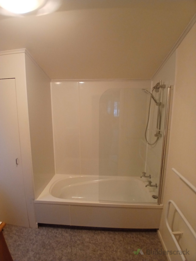 All New Bathtub Shower, Showerline Panels, Glass