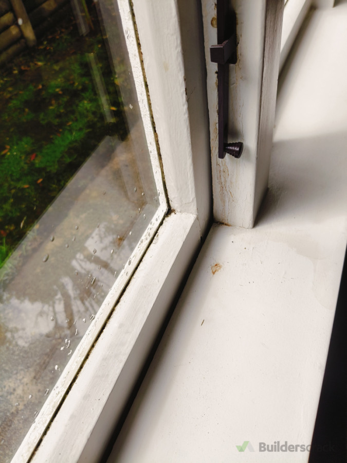 Windows were single glazed and leaky around the frames, big source of heat loss