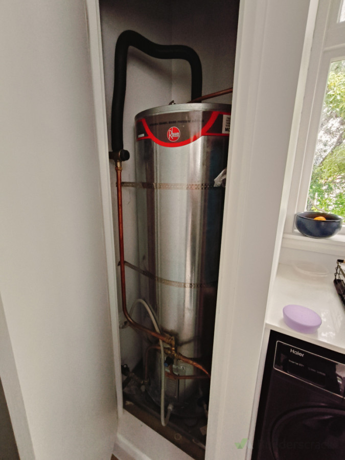 Hot water cylinder was typical, which is inefficient, room for upgrade.