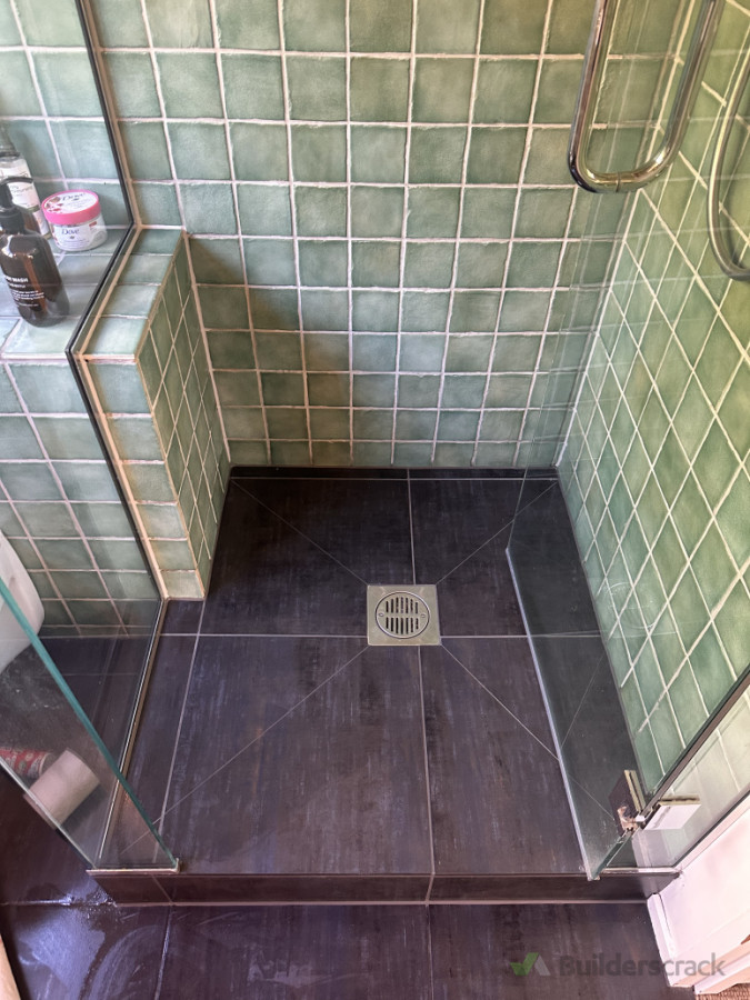 Fixed leaky shower with waterproof epoxy