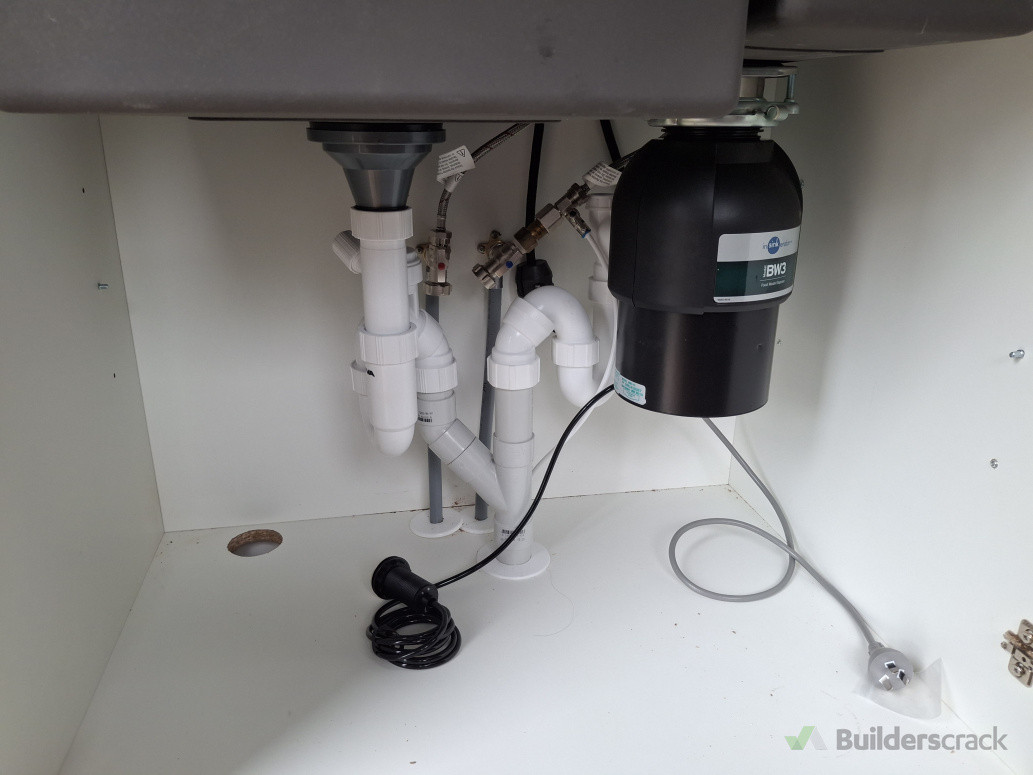 New Kitchen double bowl with insinkerator