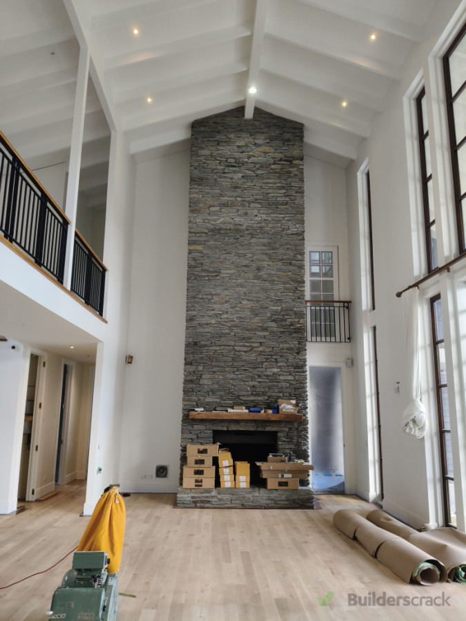 High ceiling interiors
