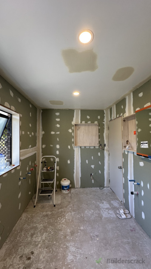 Bathroom plastering