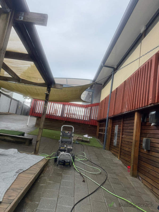Water blastered