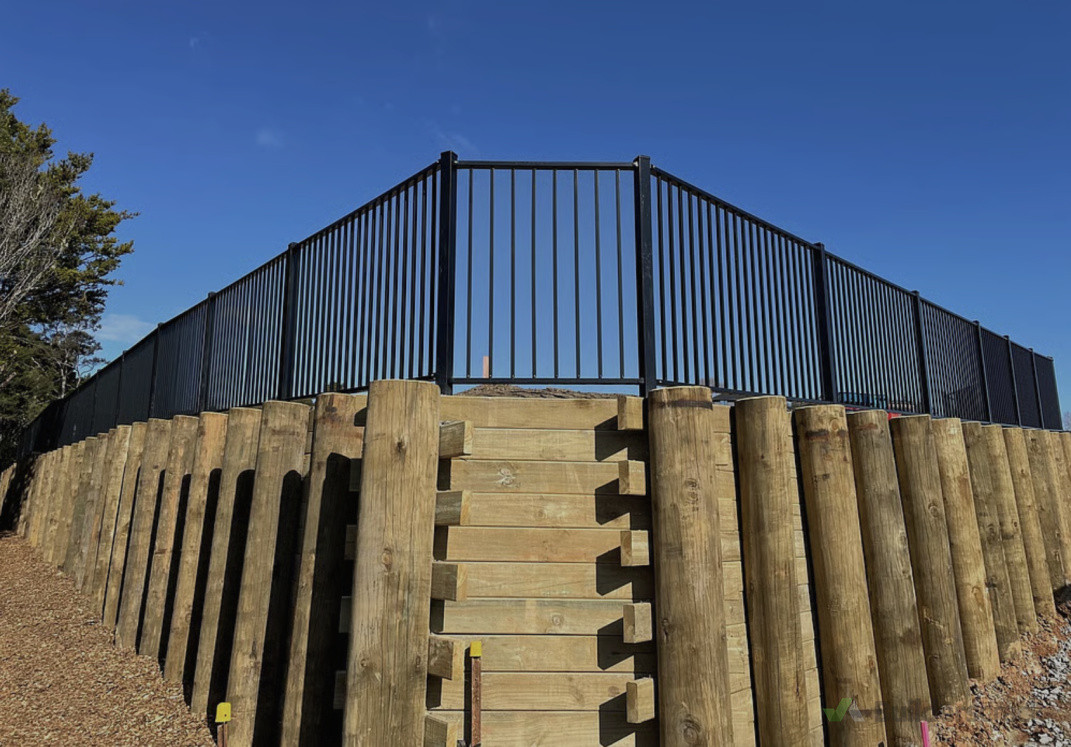 A section of the retaining walls we undertook for a subdivision in Warkworth