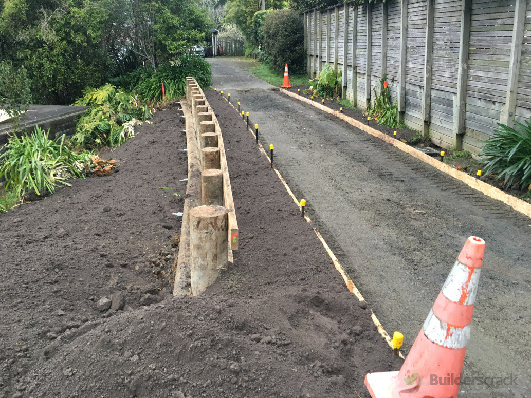 Slip repair and new concrete driveway. Henderson.