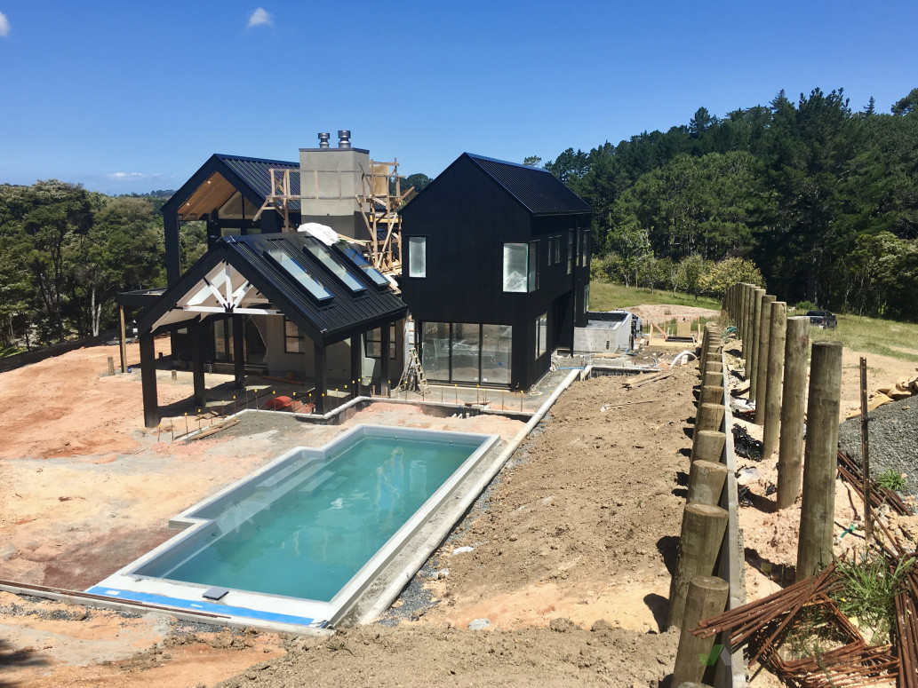 Earthworks, foundations, and retaining for this new build in Coatsville.
