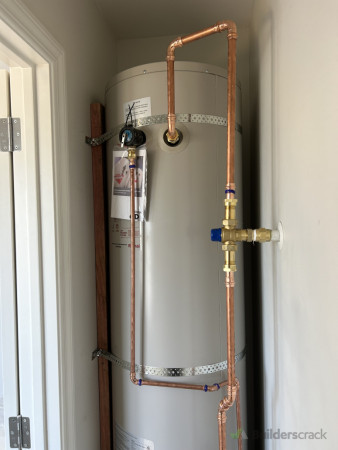 New hot water installation