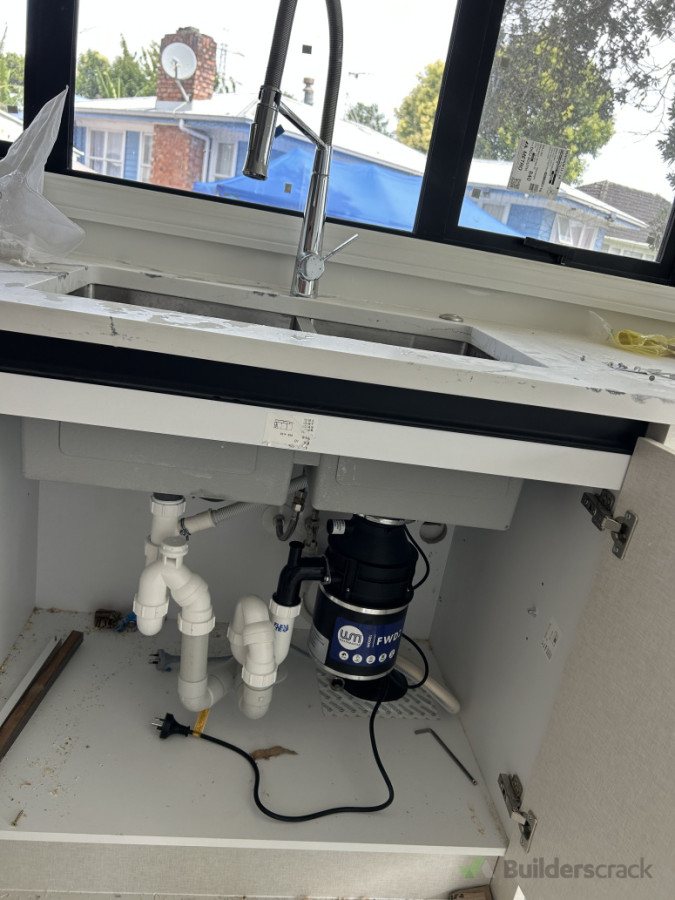 Kitchen sink installation