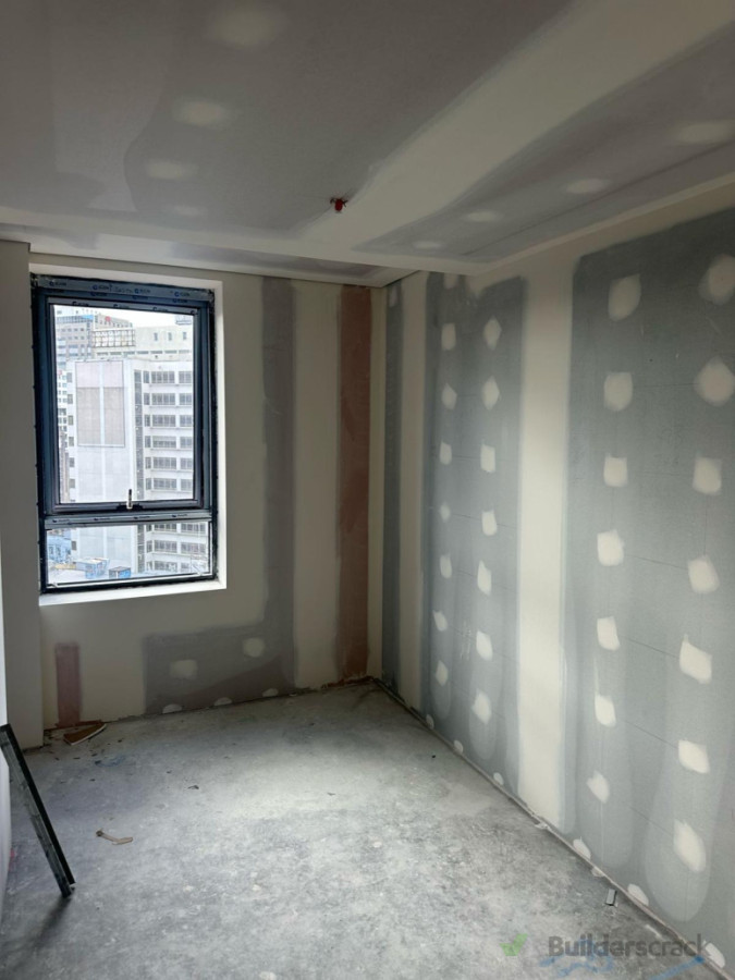 Residential building interior plastering level 4 finish