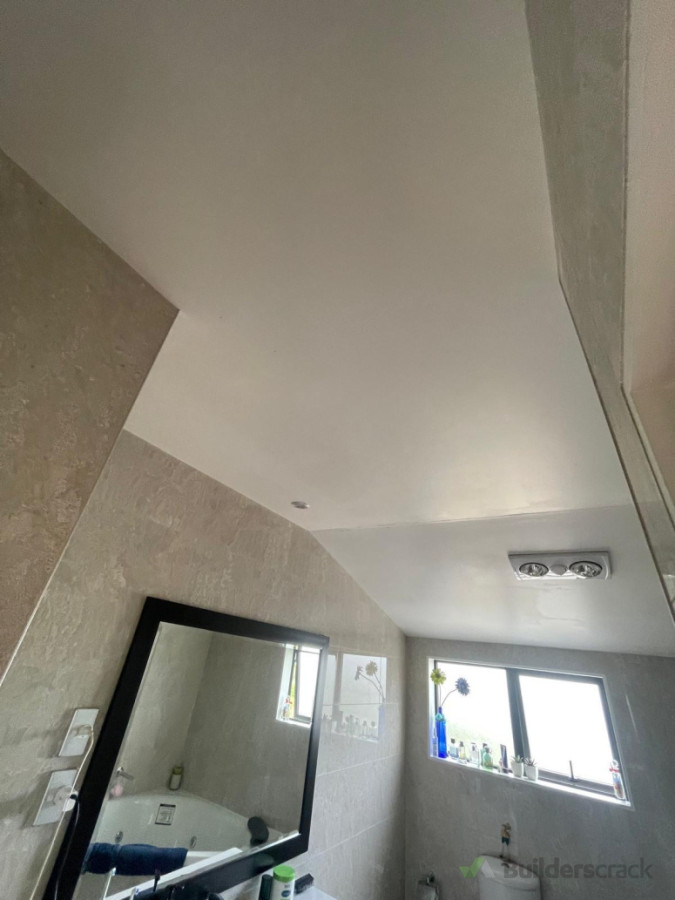 Residential building : Painted bathroom ceiling