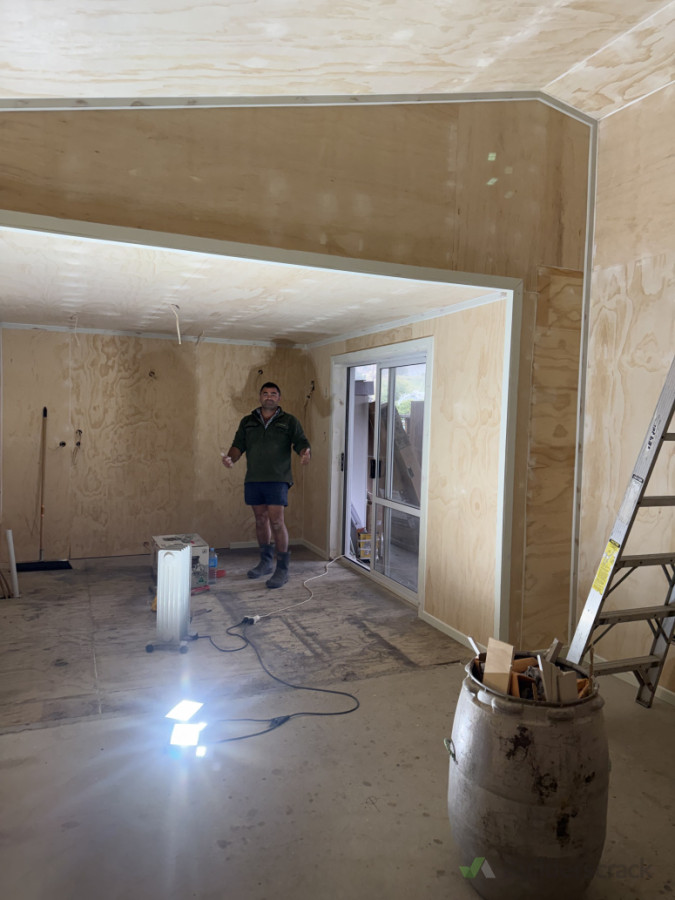 Turning my brothers shed into a flat
