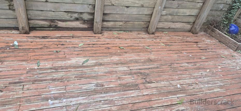 Deck repair – replace rotten timber boards (#1262264) | Builderscrack