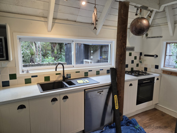 Old kitchen splashback